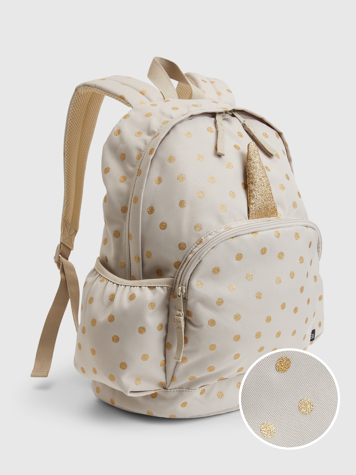 Gap Kids Recycled Backpack beige. 1