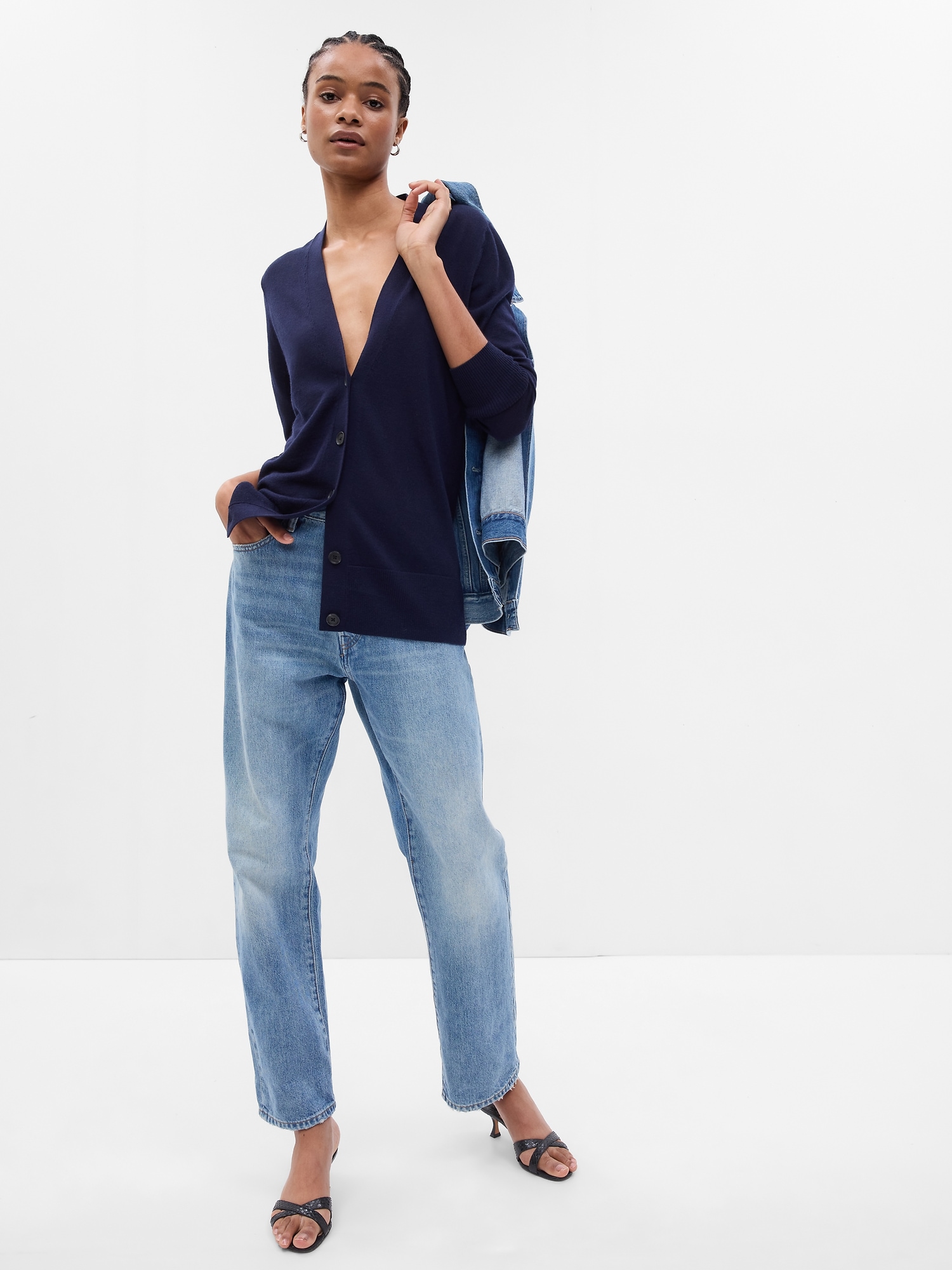 Merino Wool Long Cardigan Gap
