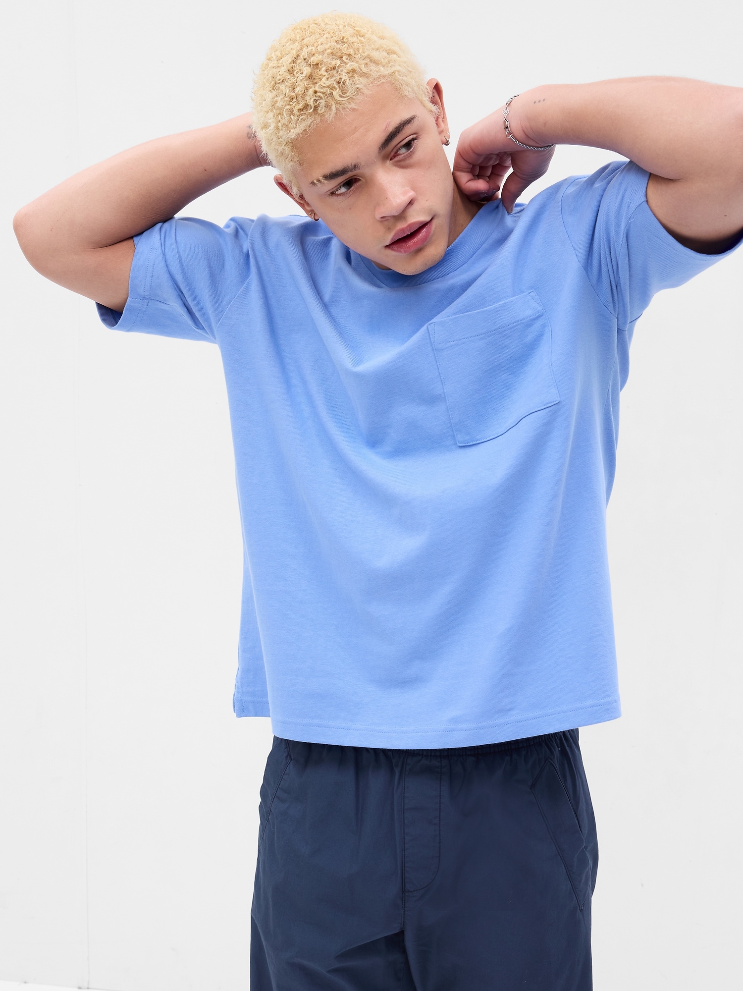 COLLUSION Unisex logo cotton t-shirt in off-white