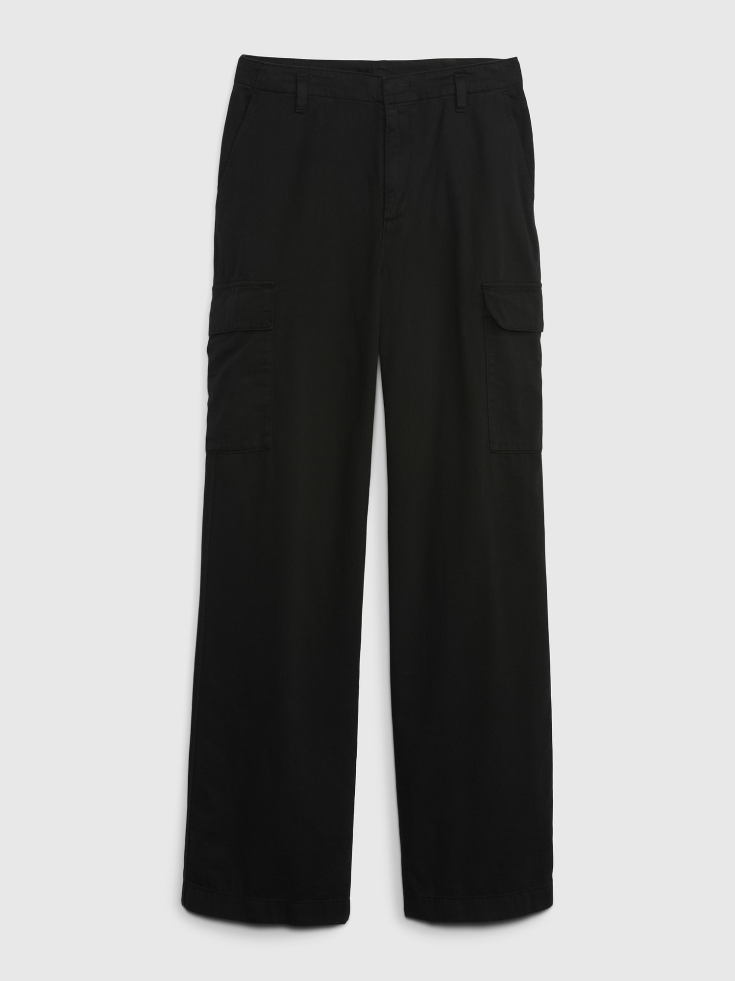 Mid Rise Twill Loose Cargo Pants Gap mid-rise-twill-loose-cargo-pants-gap