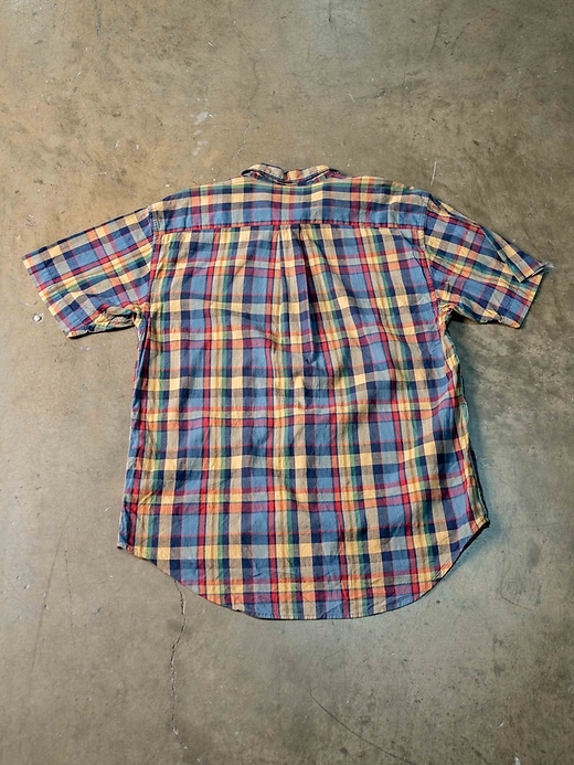 Vintage 90s Gap Checkered Tartan Wool Casual Style