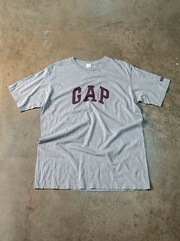 GAP - 00年代 GAP ギャップ 半袖Tシャツ 無地 ブルー(メンズ XL