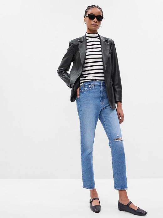 Vegan Leather Blazer | Gap