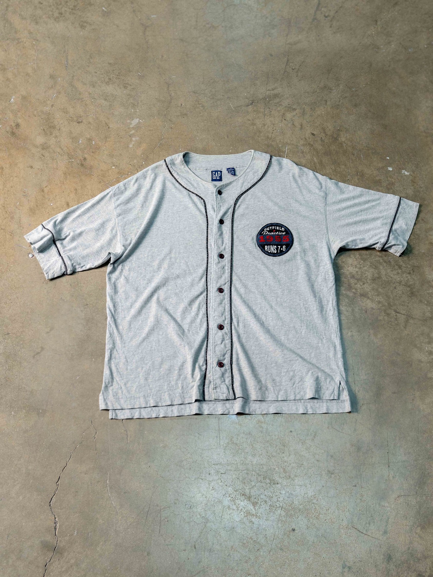 VINTAGE GAP Cotton Baseball Jersey Gap