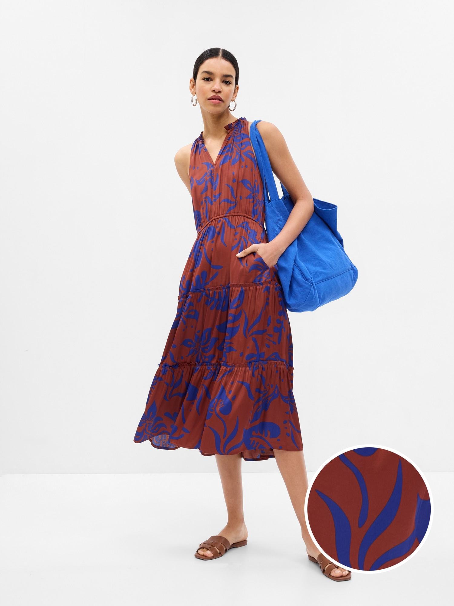 Gap Tiered Midi Dress