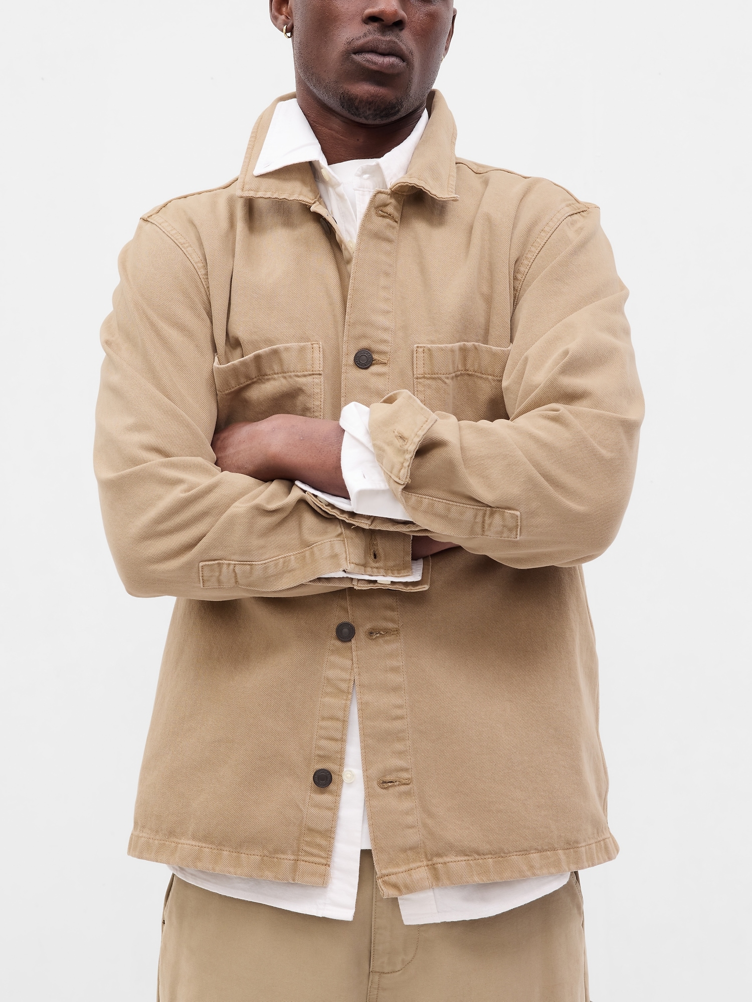 Gap utility on sale shirt jacket
