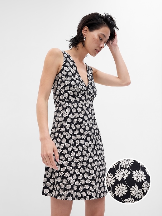 Image number 1 showing, V-Neck Mini Dress