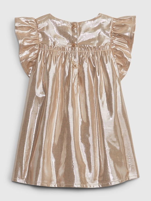 Image number 2 showing, Baby Metallic Shine Dress Set