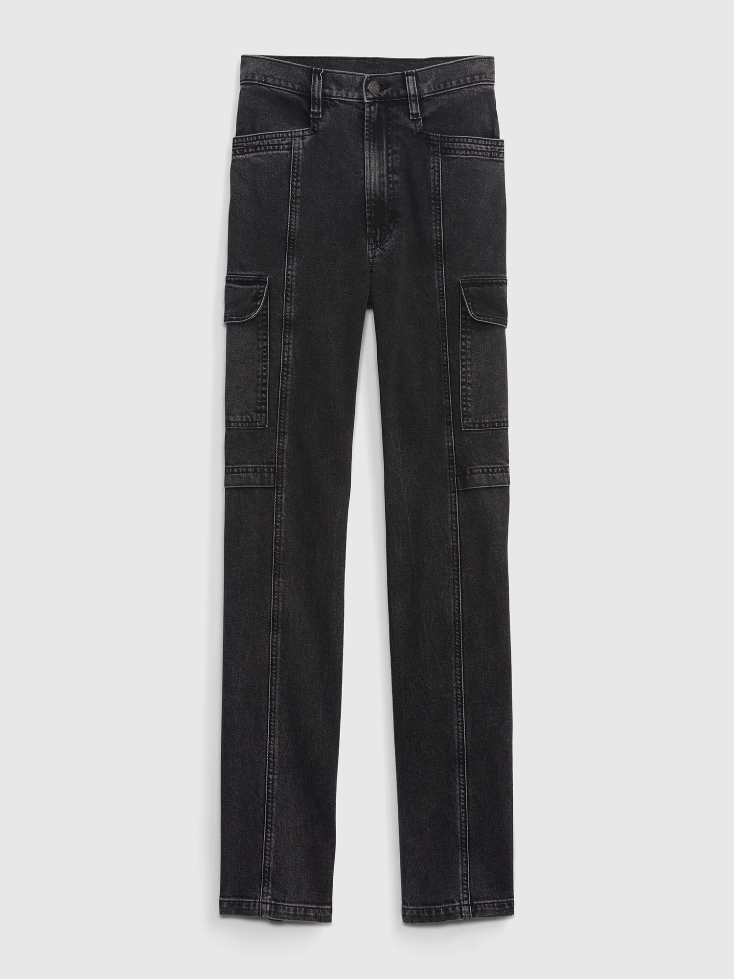 High Rise Organic Cotton '90s Loose Cargo Jeans with Washwell | Gap
