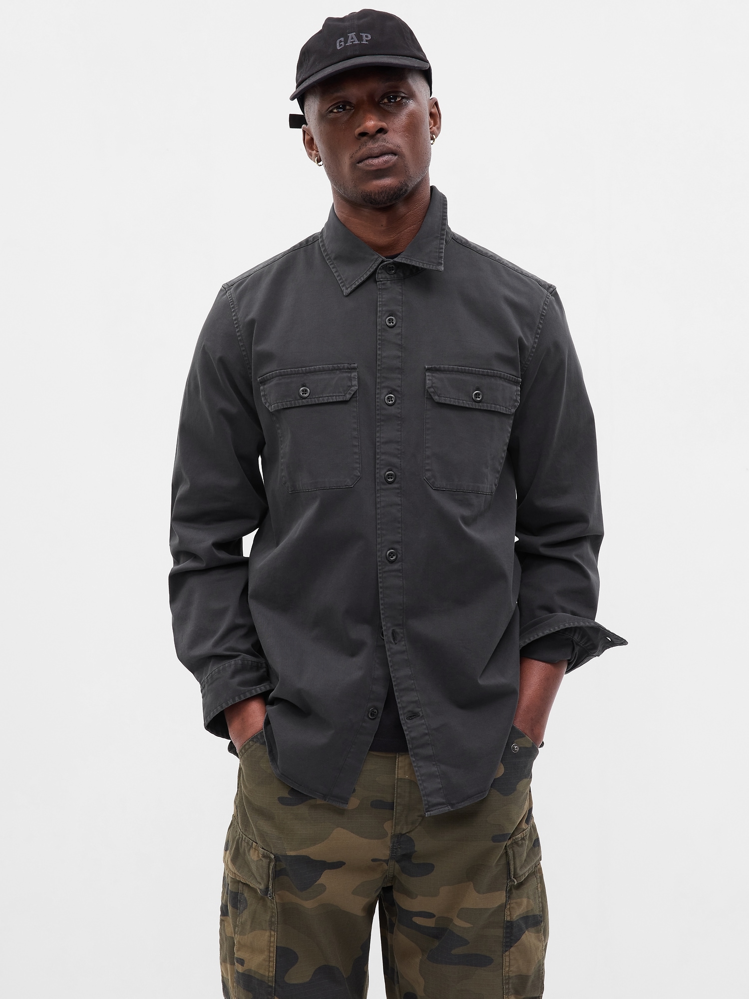 Gap Twill Utility Shirt