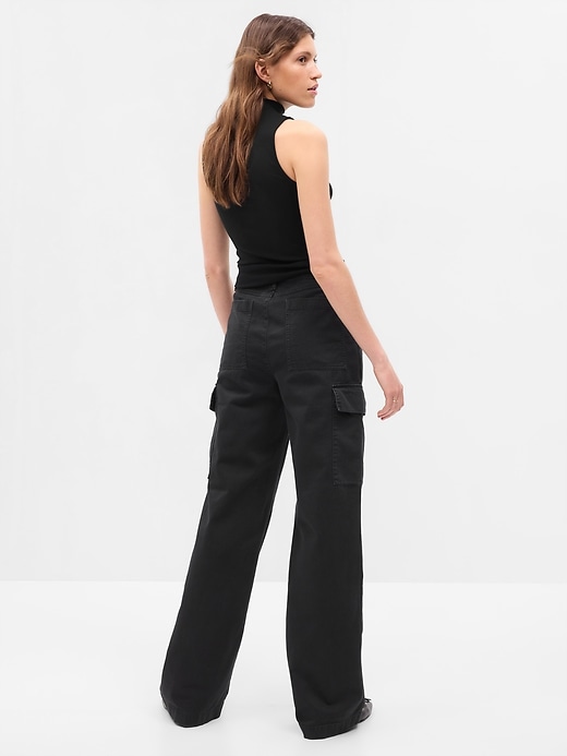 Image number 7 showing, Loose Khaki Cargo Pants