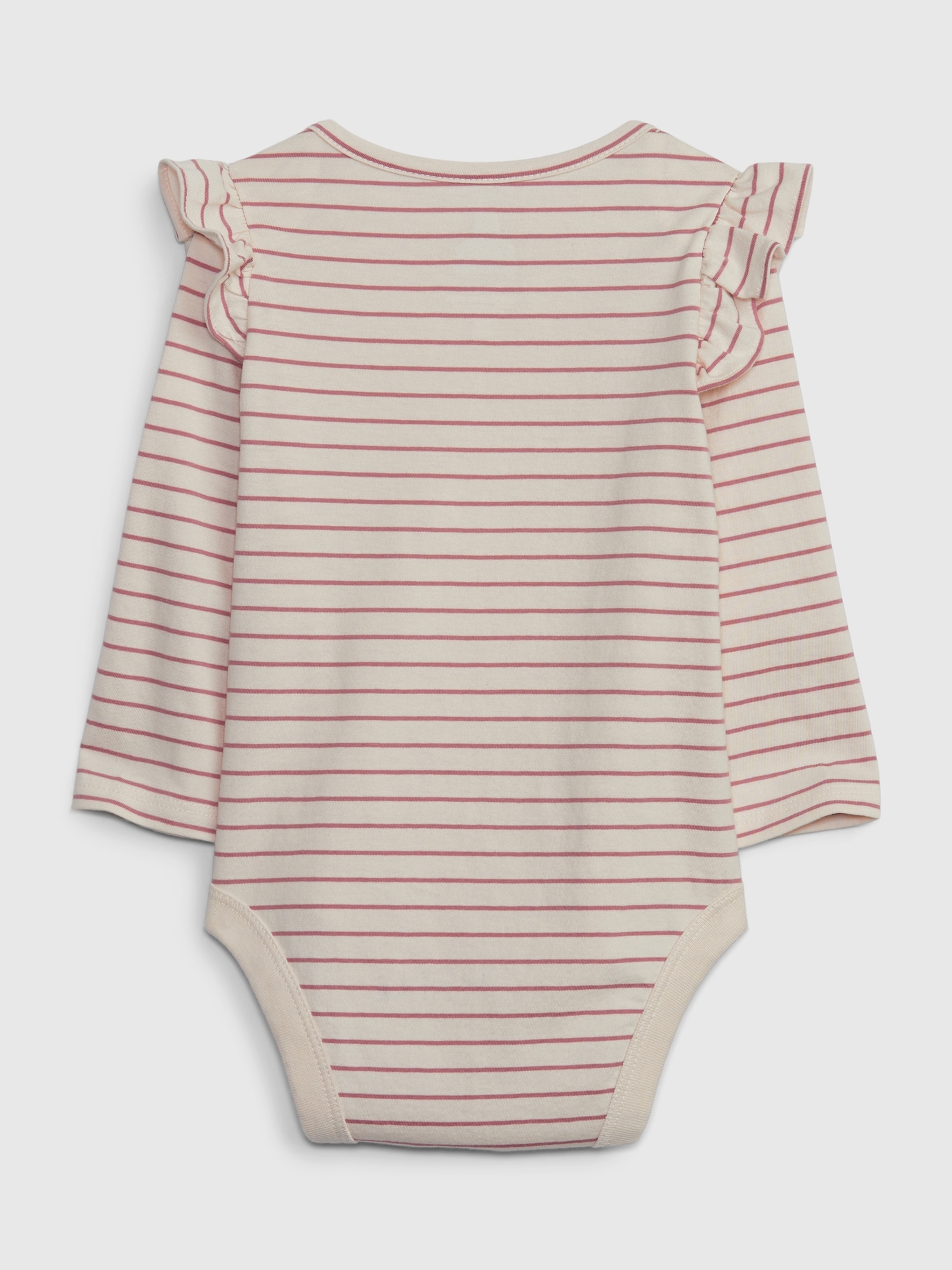 Baby Striped Knitted Fake 2pcs Bodysuit