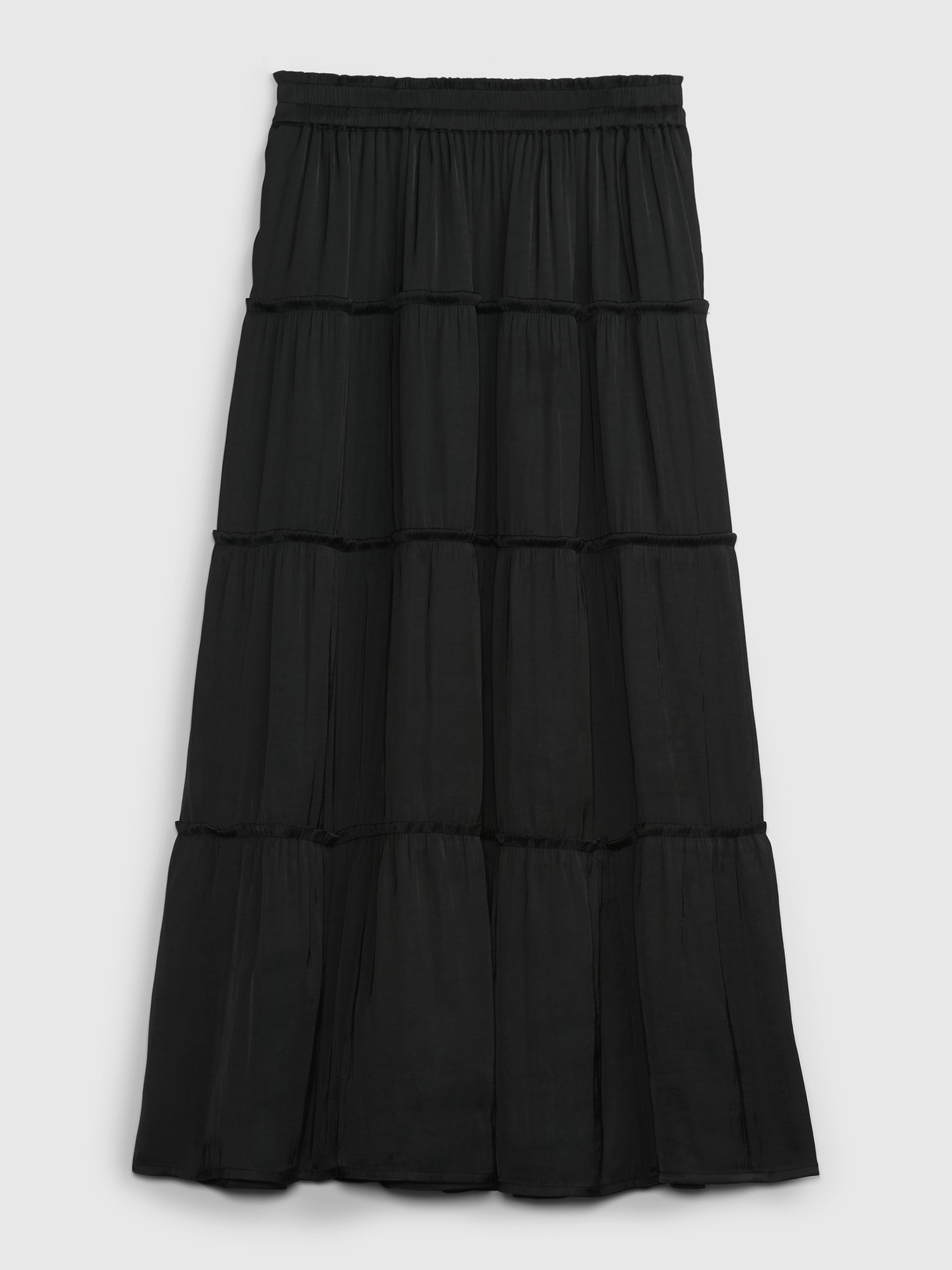 Satin Tiered Maxi Skirt | Gap