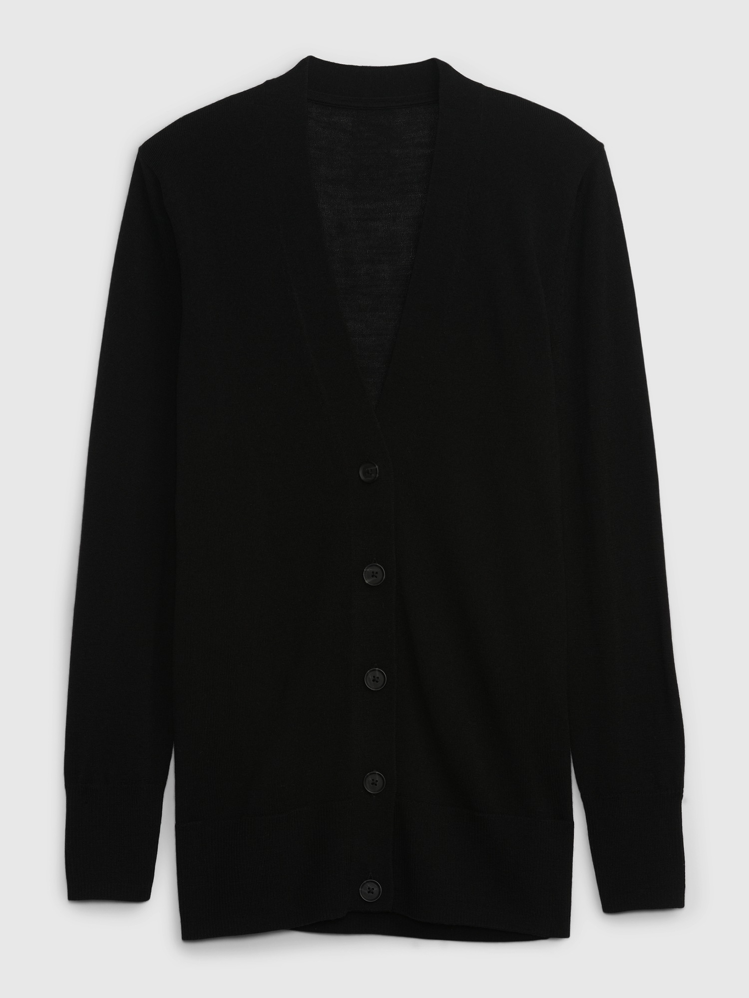 Merino wool long cardigan gap