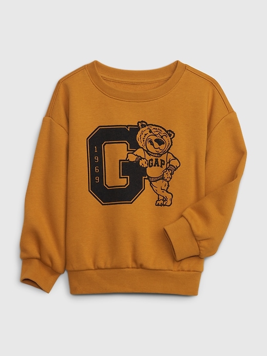 1 of 8 showing, with the color tigers eye yellow of product Toddler Logo Sweatshirt