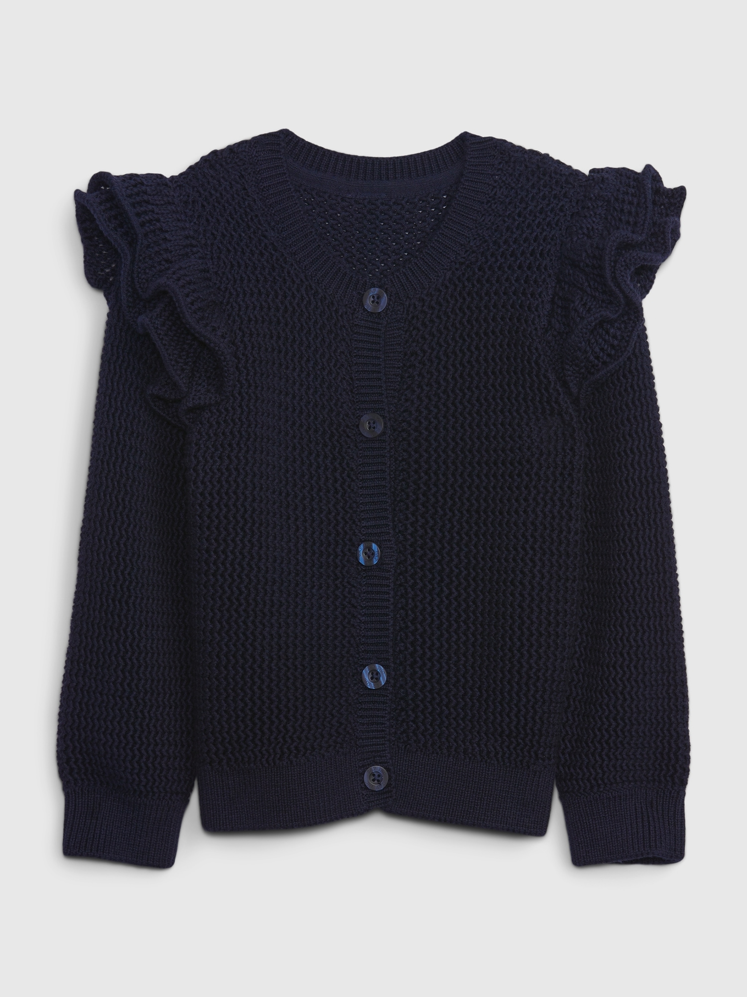 Gap Toddler Ruffle Crochet Cardigan