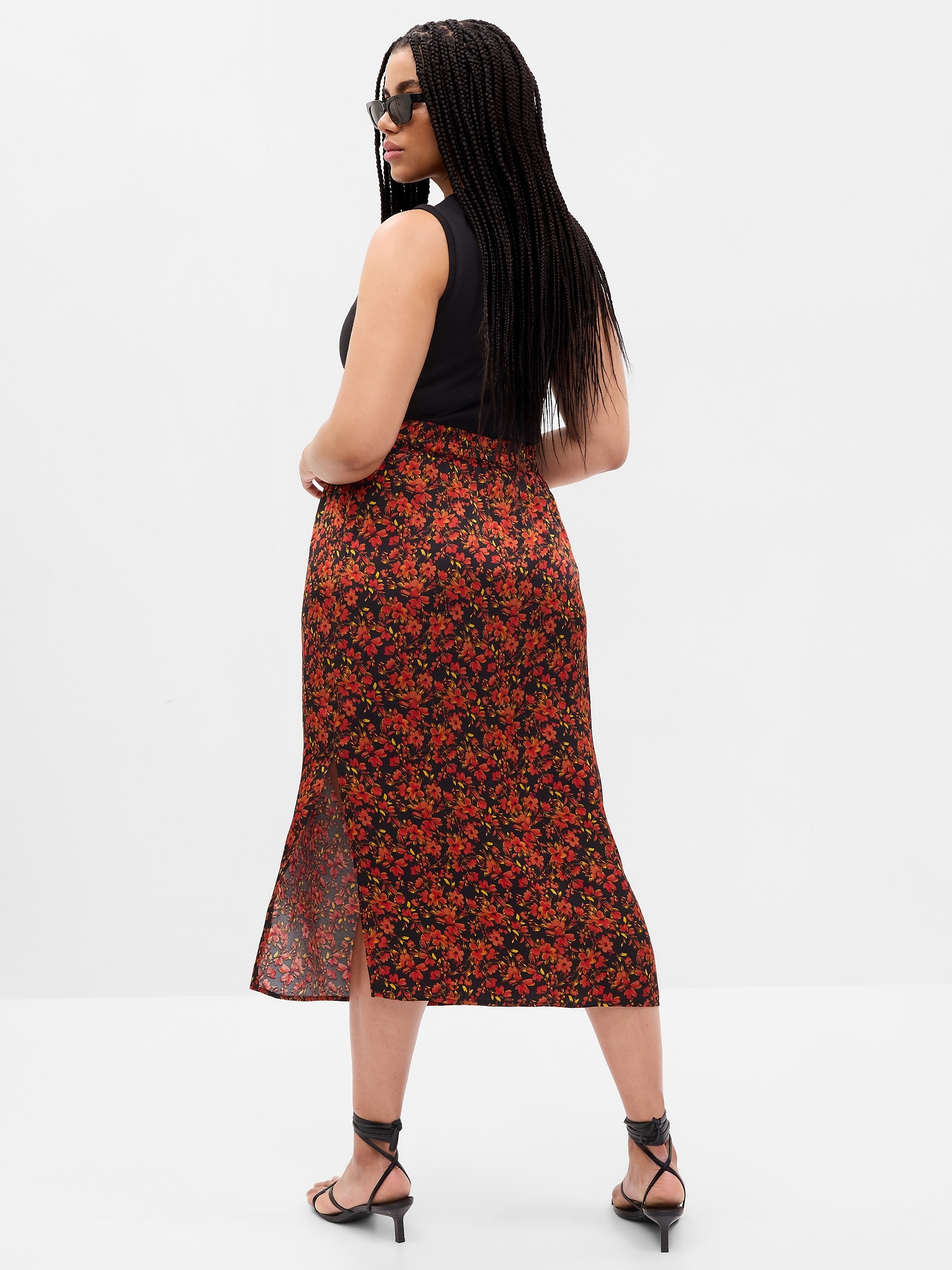 Floral Midi Skirt | Gap