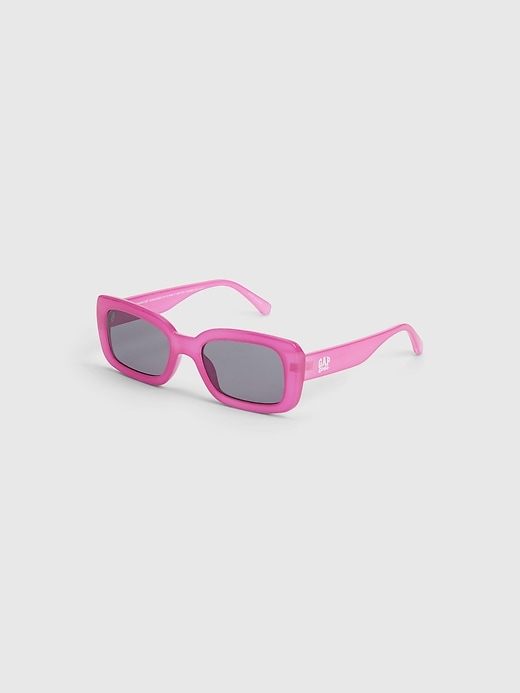 GAP x Barbie Limited Edition Pink Retro Rectangle Sunglasses The Gap x Barbie Collection Is Here main image 2