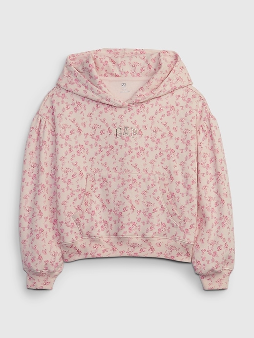 Gap × LoveShackFancy Kids Floral Cropped Logo Hoodie | Gap