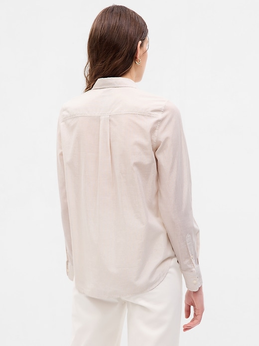 Image number 3 showing, Metallic Stripe Perfect Shirt