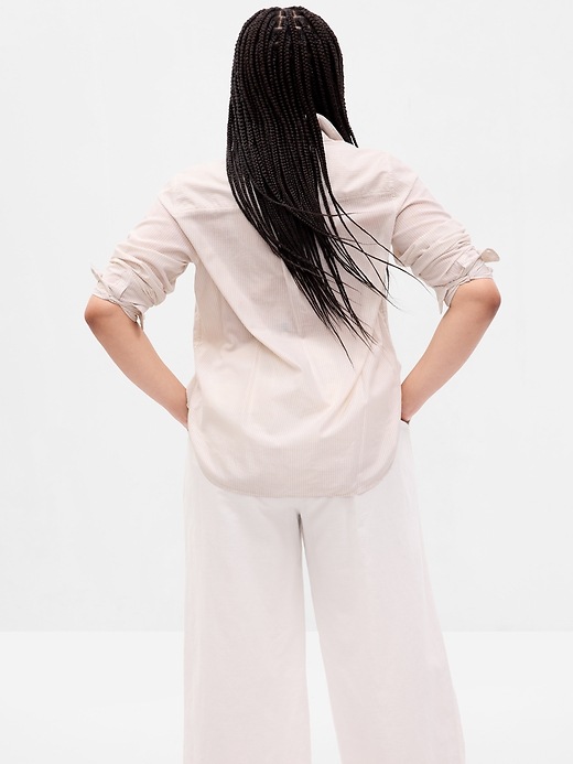 Image number 6 showing, Metallic Stripe Perfect Shirt
