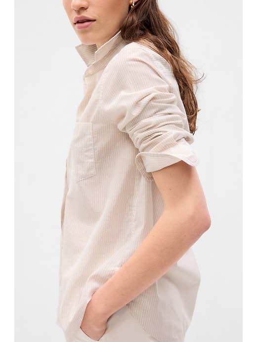 Image number 4 showing, Metallic Stripe Perfect Shirt