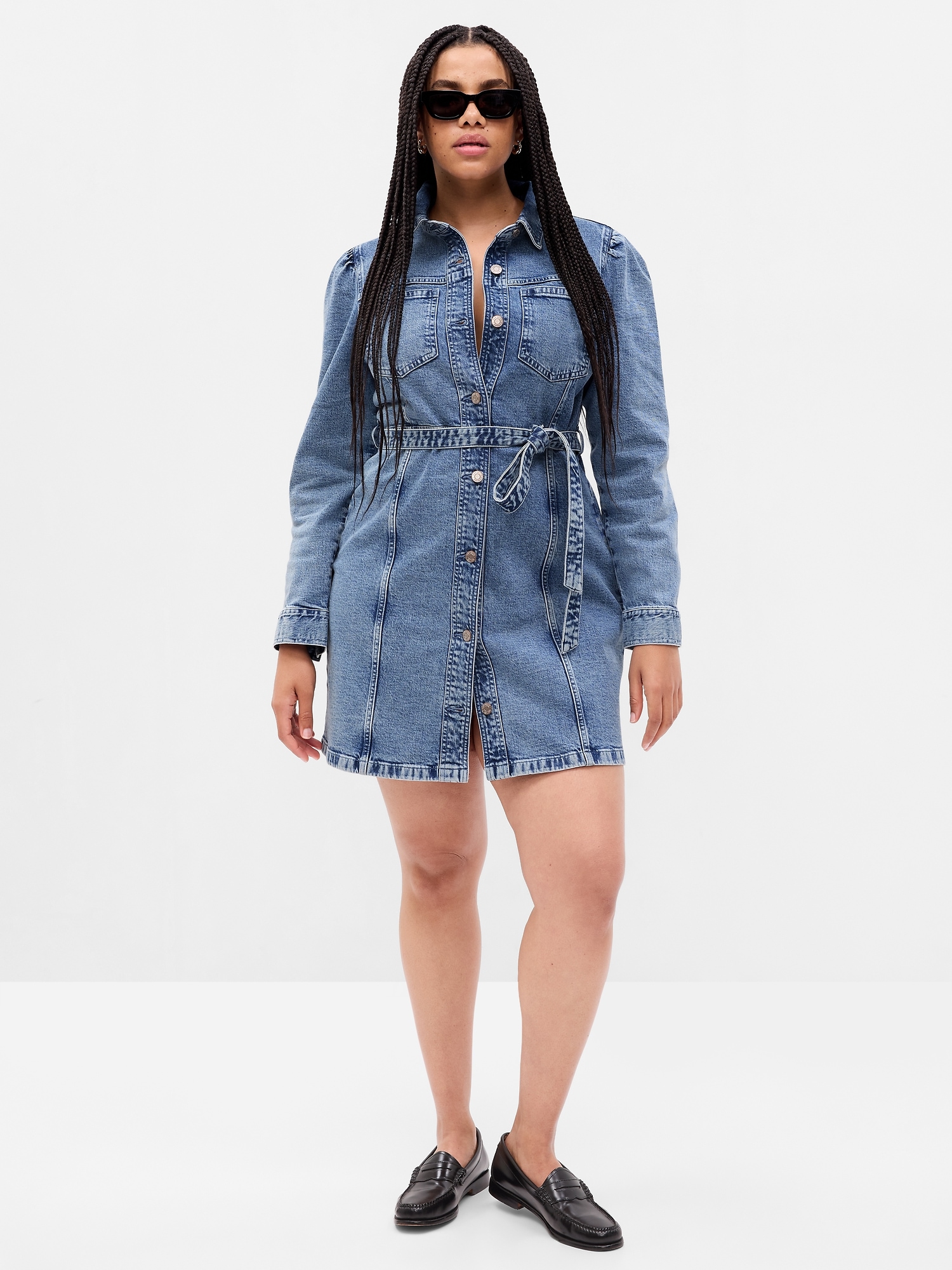 Napa Denim Mini Dress main image 1