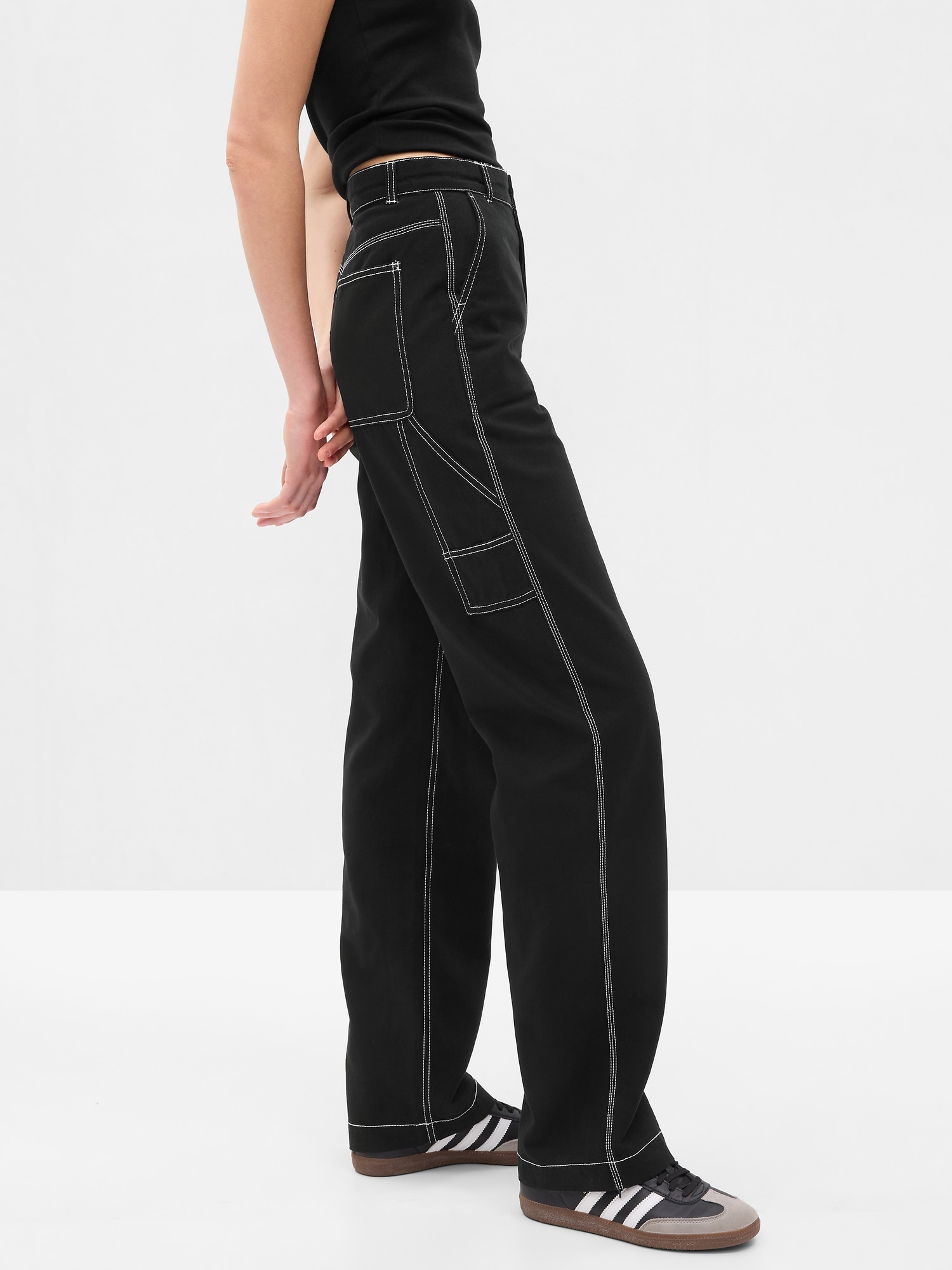 Mid Rise Loose Carpenter Pants Gap