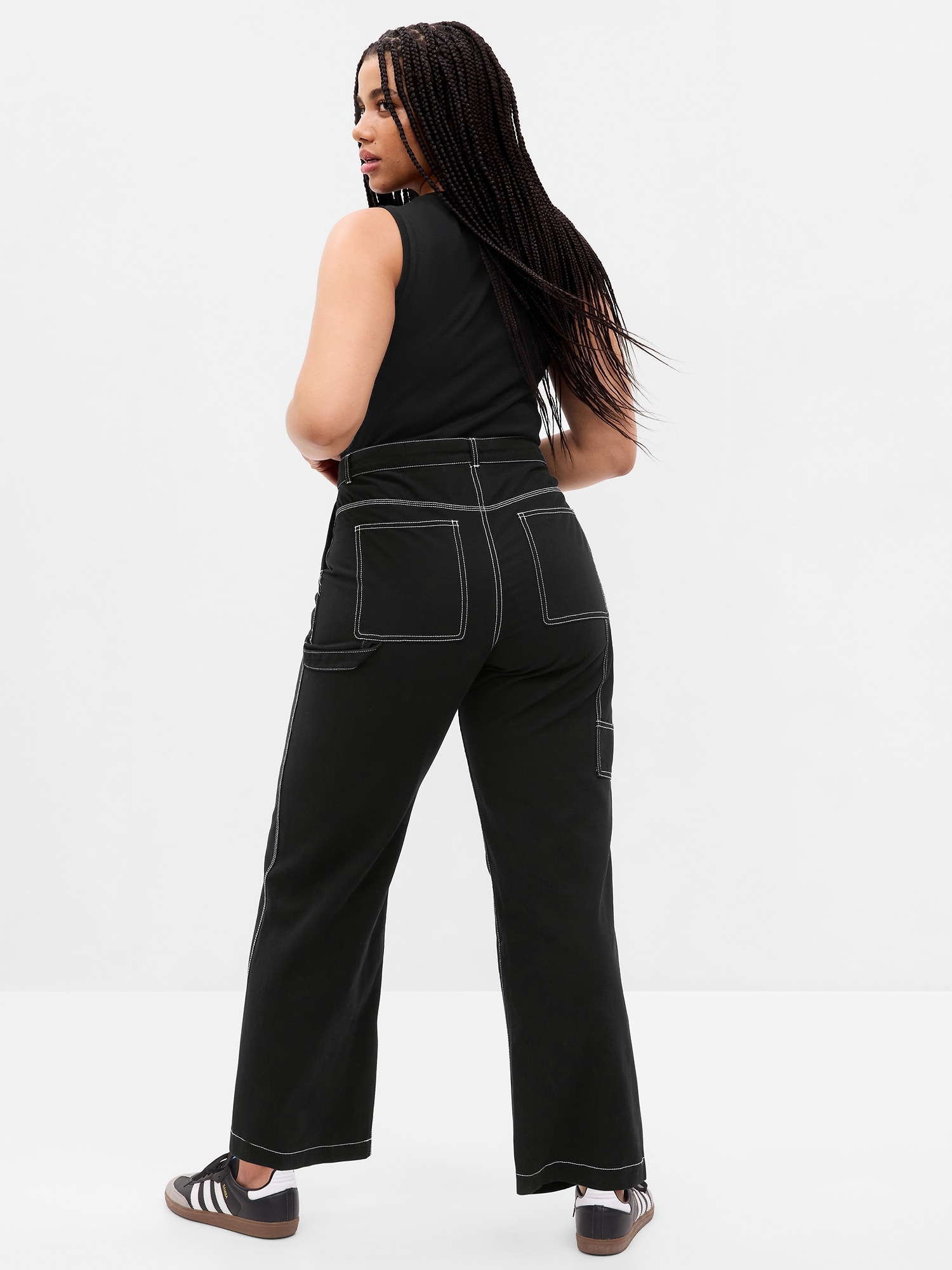 Mid Rise Loose Carpenter Pants