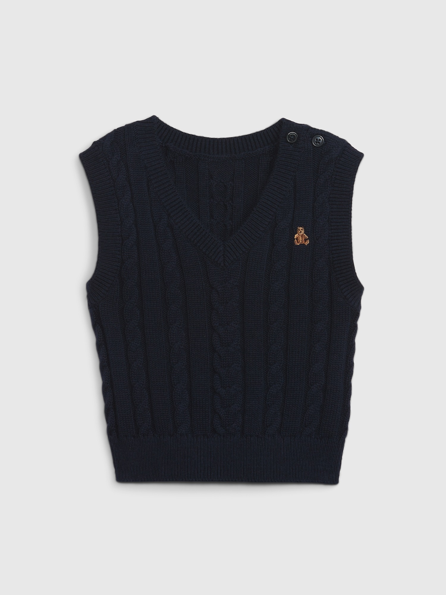 Baby Cable Knit Sweater Vest Gap