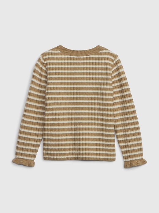 Image number 2 showing, Toddler CashSoft Metallic Stripe Sweater