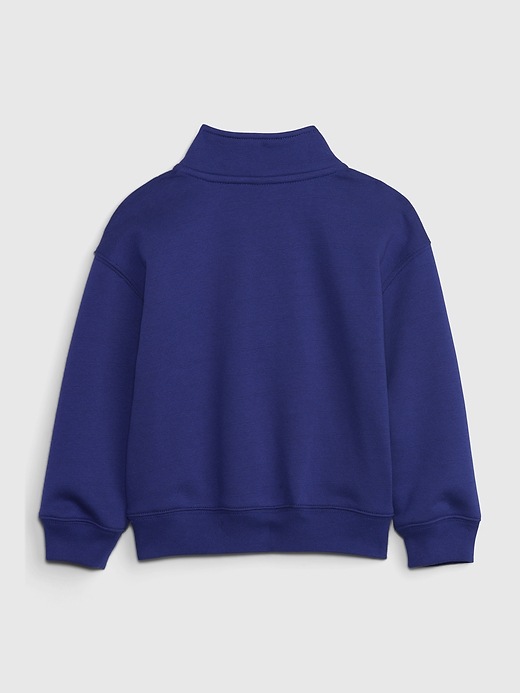 2 of 8 showing, with the color rolling bay blue of product Toddler Pullover Sweatshirt