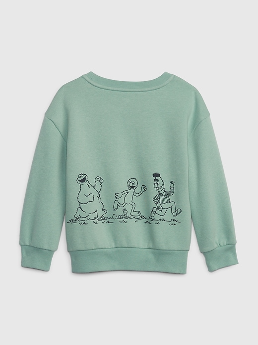 2 of 8 showing, with the color new green tea of product Toddler Sesame Street Sweatshirt