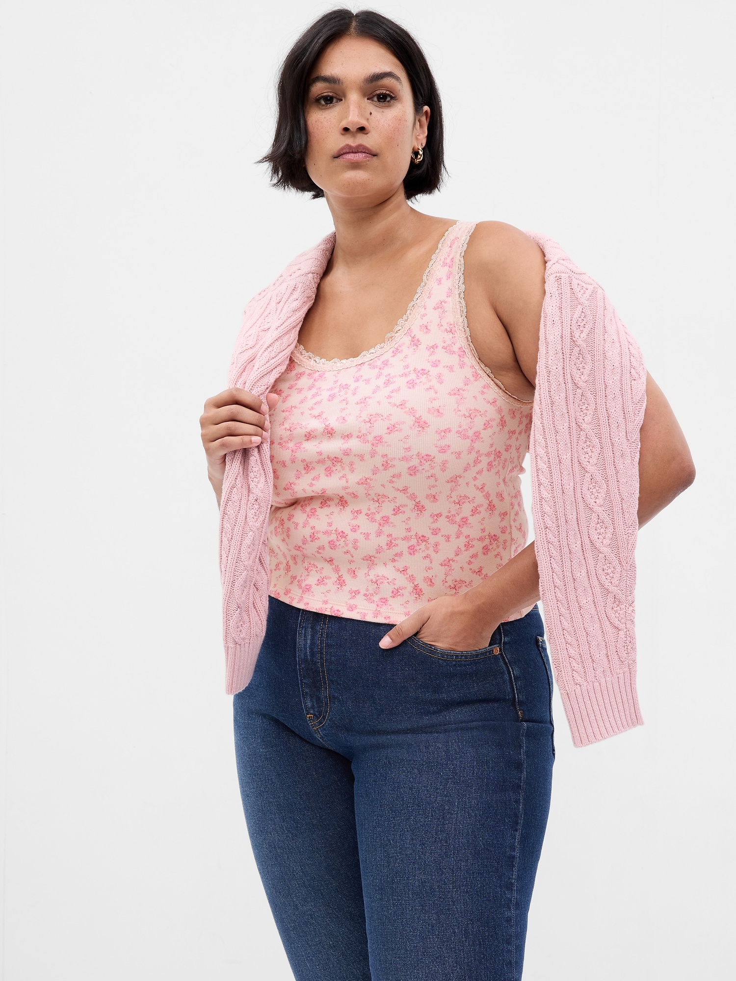 Gap × LoveShackFancy Modern Micro Floral Tank Top Gap