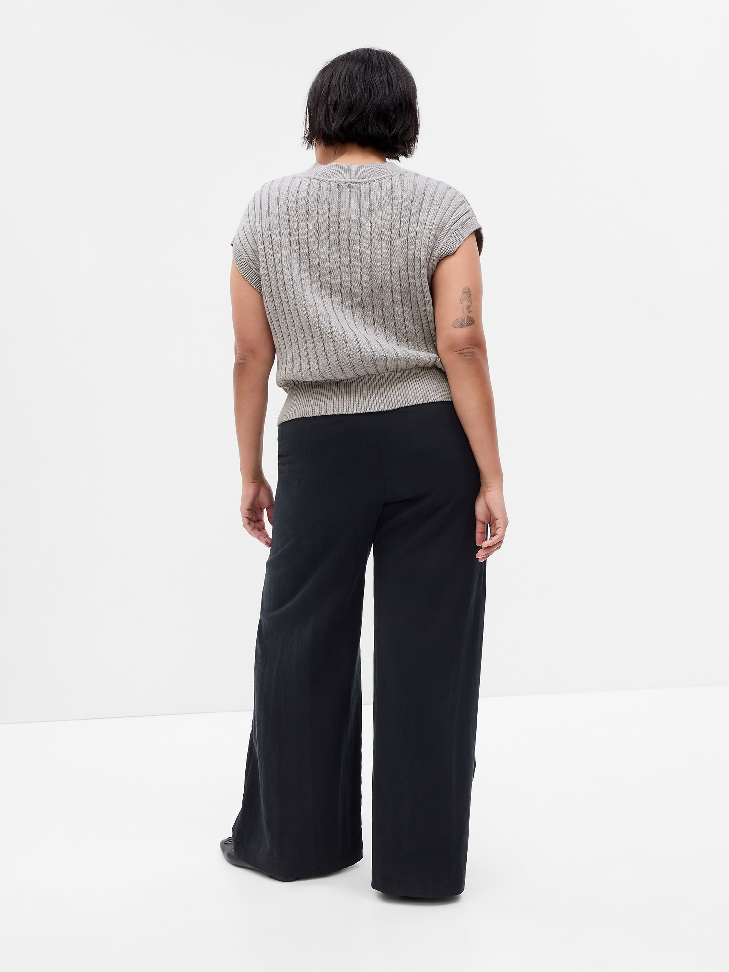 Dolman Rib Sweater Vest Gap