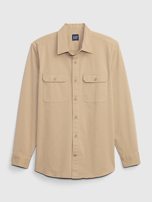 Twill Utility Shirt Gap