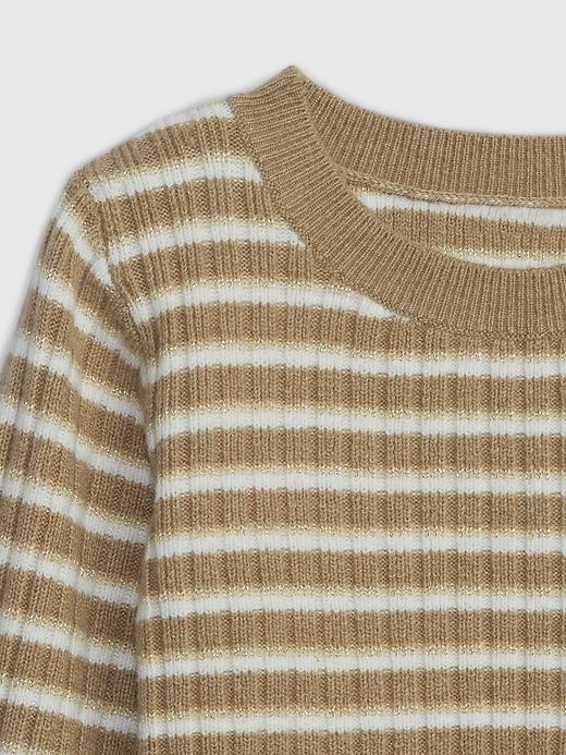 Image number 3 showing, Toddler CashSoft Metallic Stripe Sweater