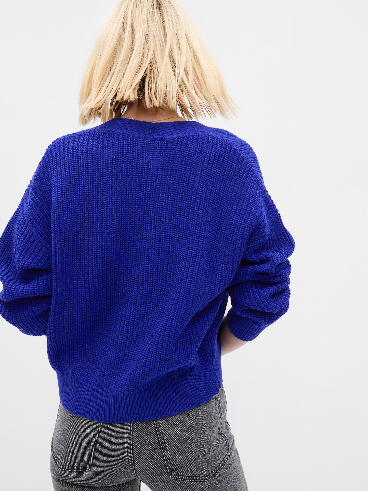Shaker Stitch Cardigan Gap