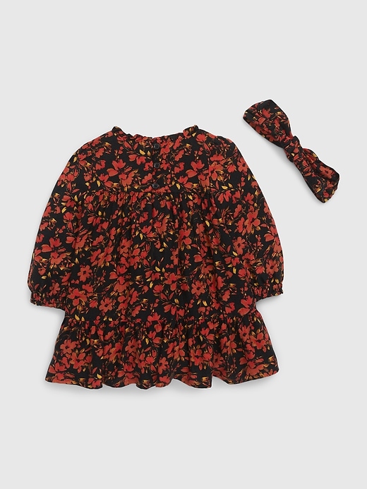 Robe Bébé Fille En Jean Gap - Broderie Animaux & Fleurs - Taille 6-9 Mois