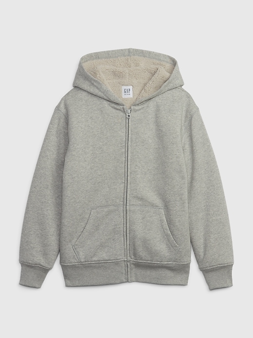 Image number 1 showing, Kids Sherpa-Lined Zip Hoodie