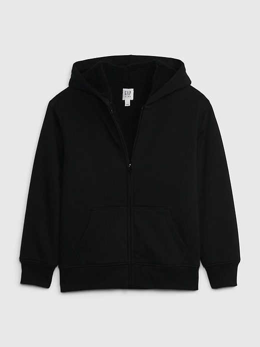 Image number 4 showing, Kids Sherpa-Lined Zip Hoodie