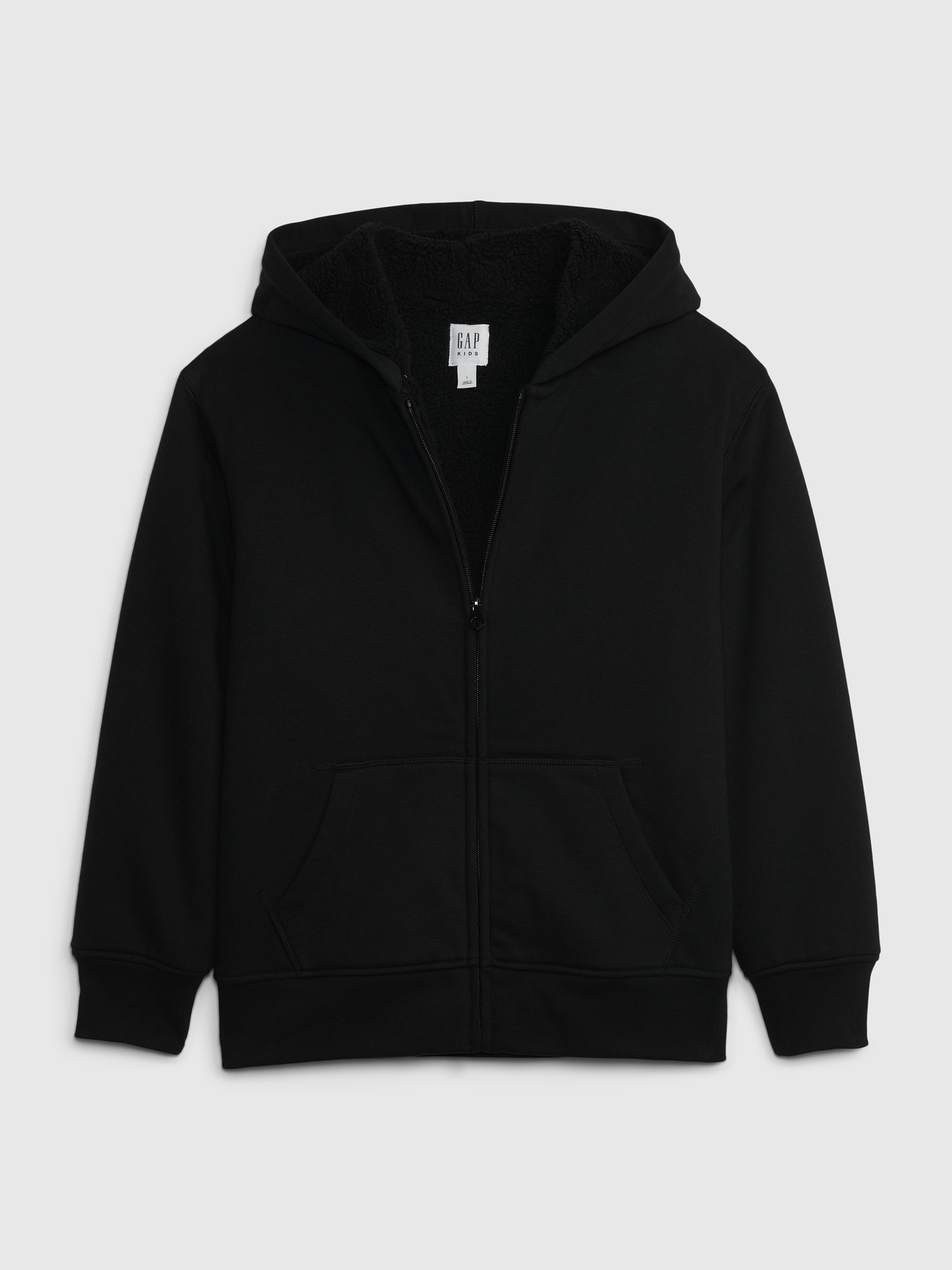 Kids Sherpa-Lined Zip Hoodie