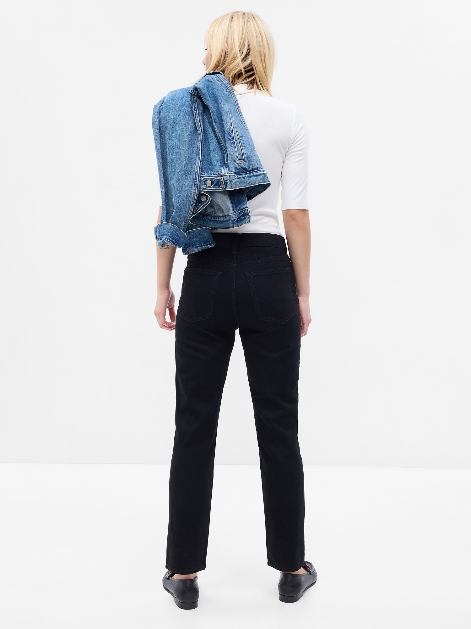 High Rise Cheeky Straight Jeans | Gap