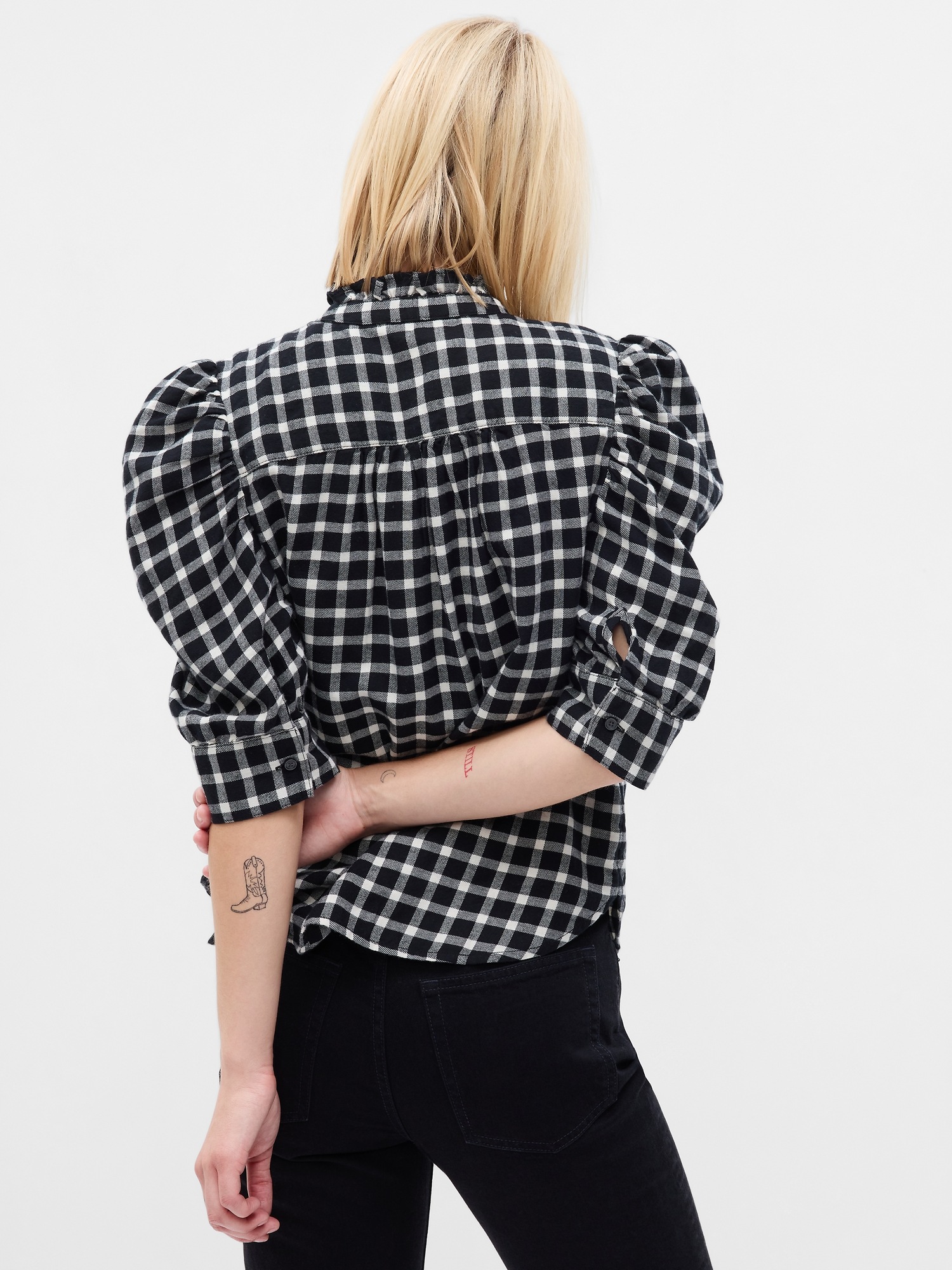 Jump Pigment Ruffle Shirt in Rockmelon