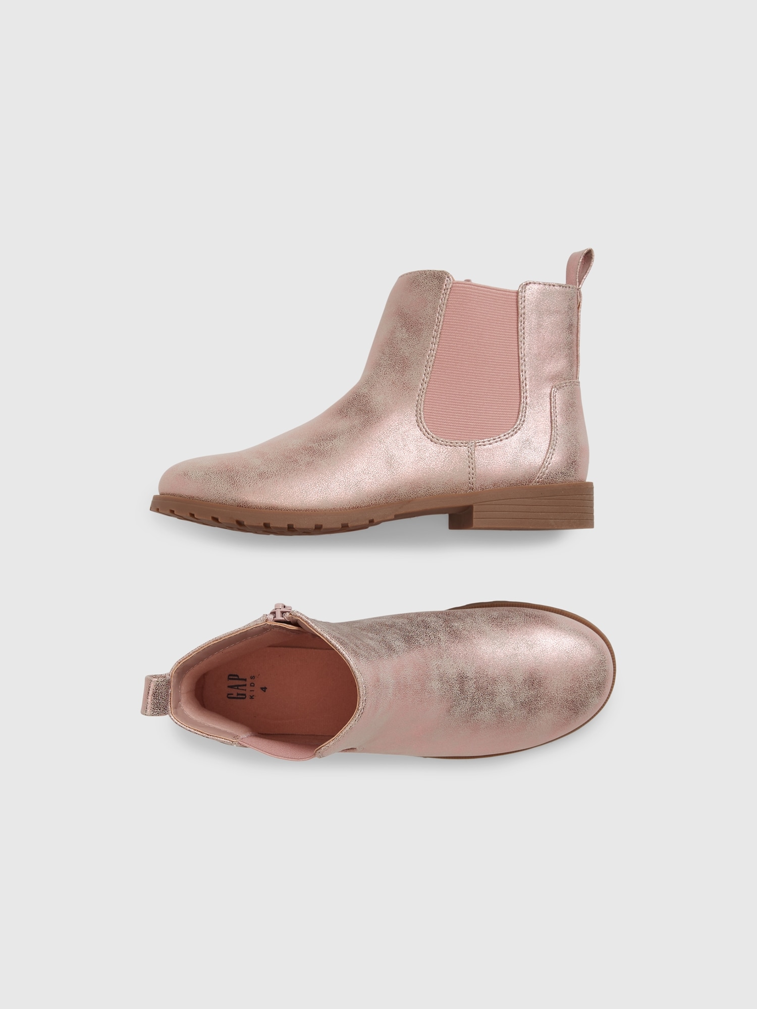 Kids Metallic Ankle Boots | Gap