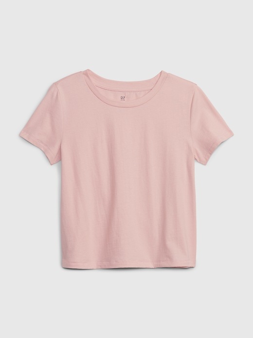 1 of 8 showing, with the color pink standard of product Kids Organic Cotton T-Shirt