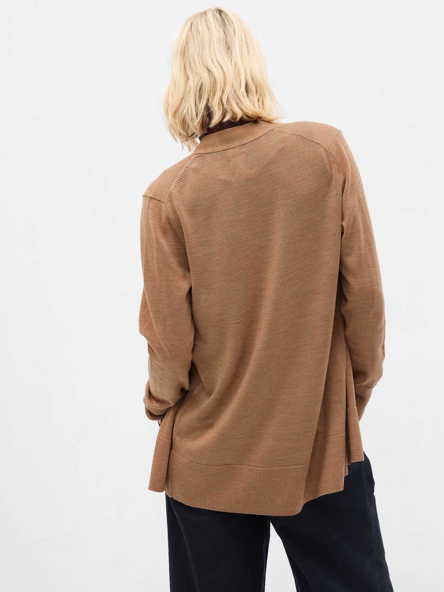 Merino Wool Long Cardigan | Gap
