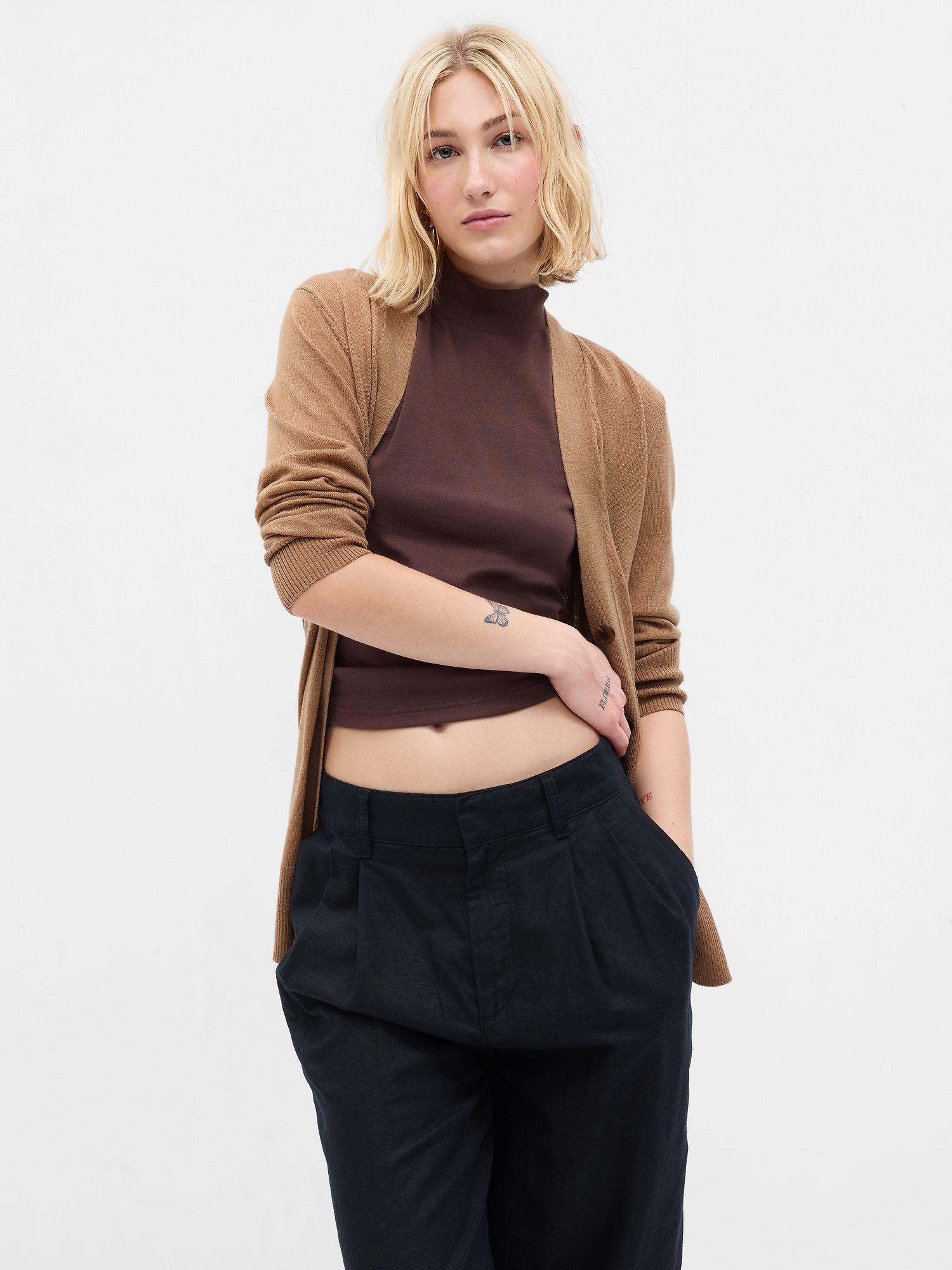 Merino Wool Long Cardigan | Gap