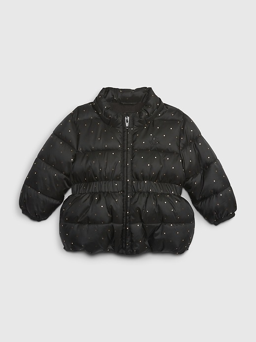 Image number 3 showing, Baby Recycled Metallic Dot Puffer Jacket