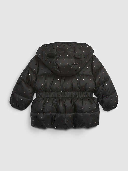 Image number 2 showing, Baby Recycled Metallic Dot Puffer Jacket